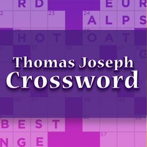 Thomas Joseph Crossword January 27 2022  Blank Printable Puzzle